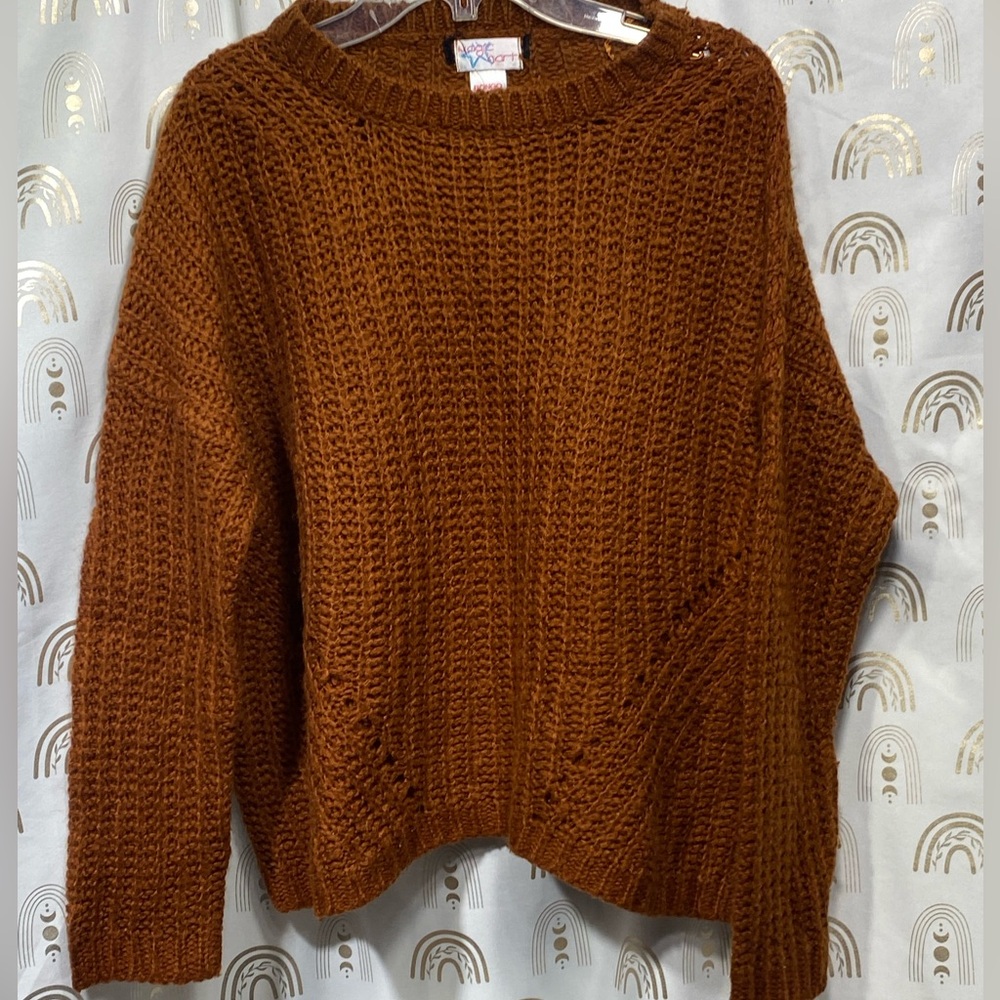 BONGO Warm Chestnut Knit Sweater